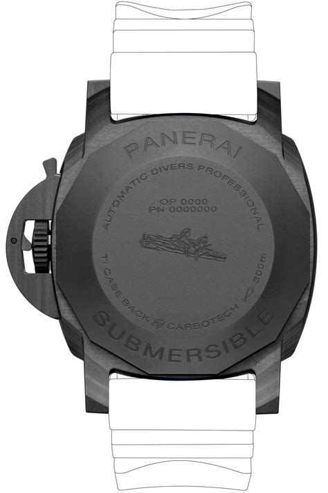 panerai submersible quarantaquattro carbotech blu abisso|panerai submersible.